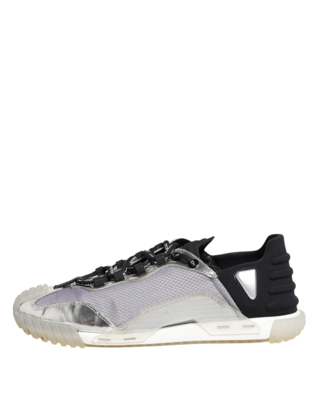 Dolce & Gabbana Black Silver NS1 Men Low Top Sneakers Shoes - RIMODA