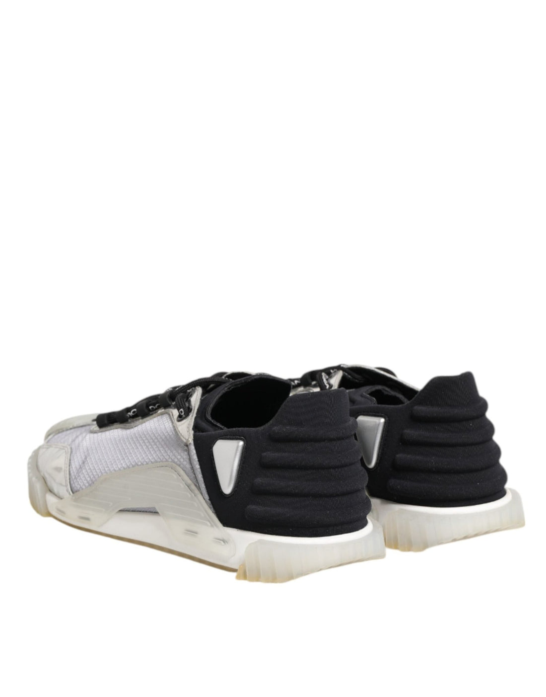 Dolce & Gabbana Black Silver NS1 Men Low Top Sneakers Shoes - RIMODA