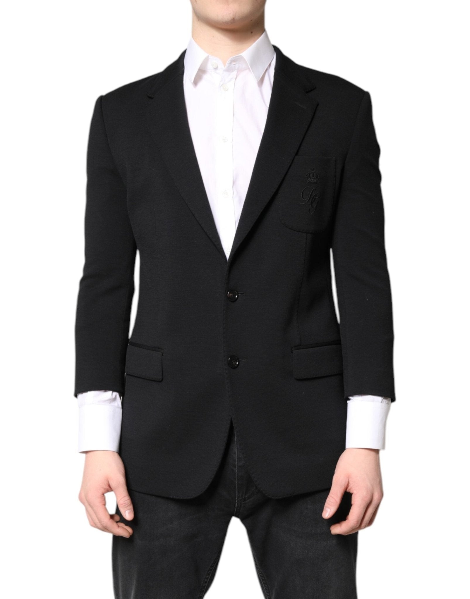 Dolce & Gabbana Black Single Breasted Men Coat Blazer Suit - RIMODA