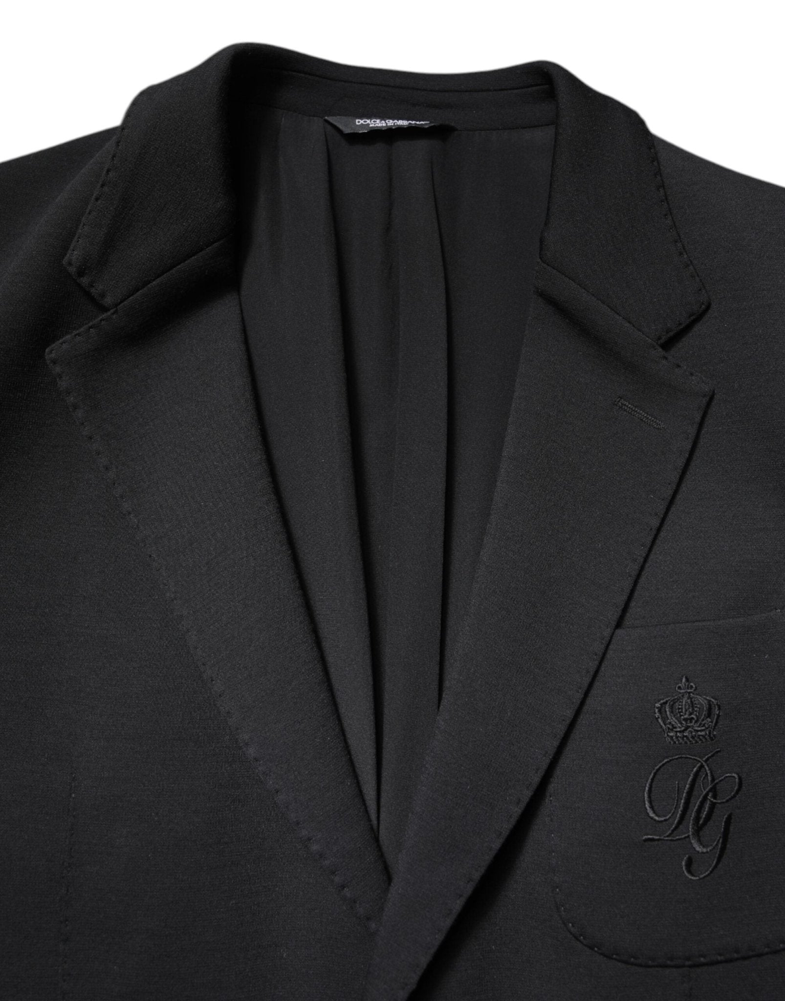 Dolce & Gabbana Black Single Breasted Men Coat Blazer Suit - RIMODA