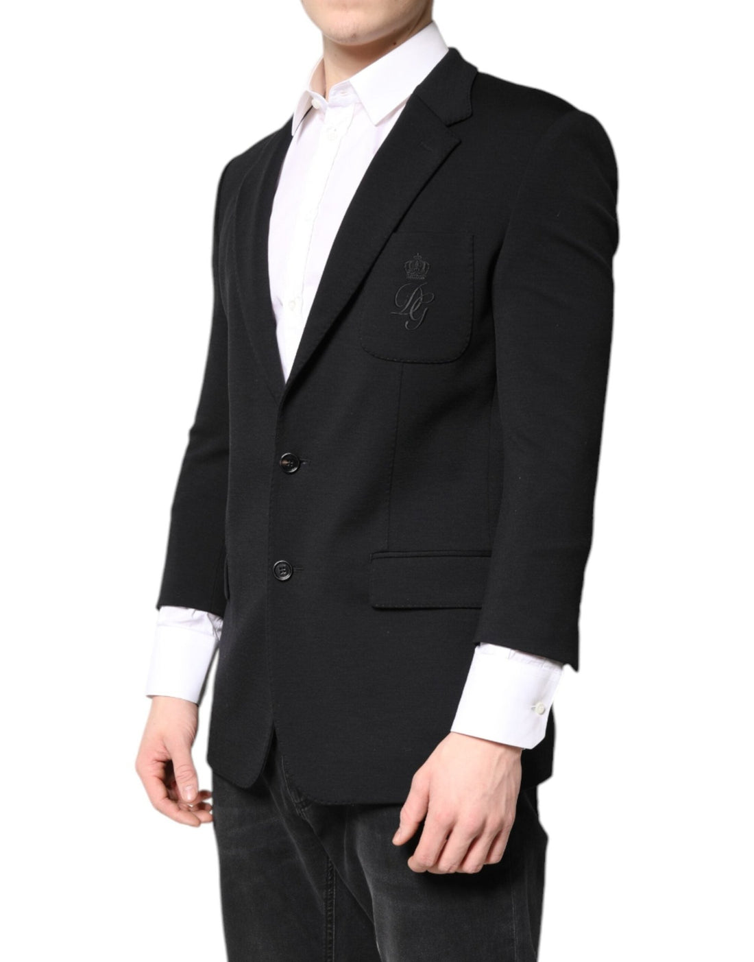Dolce & Gabbana Black Single Breasted Men Coat Blazer Suit - RIMODA