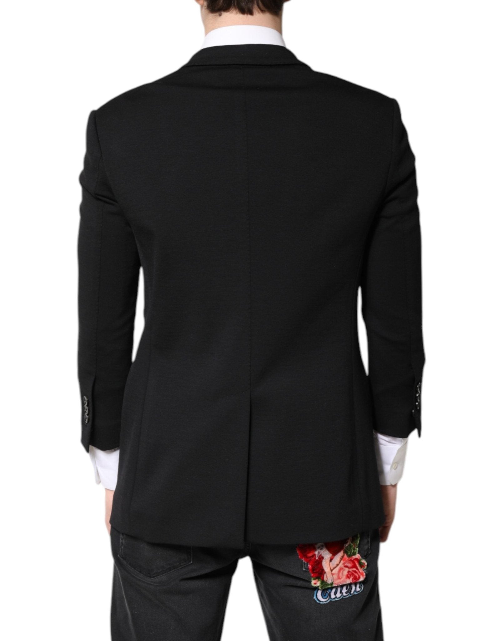 Dolce & Gabbana Black Single Breasted Men Coat Blazer Suit - RIMODA