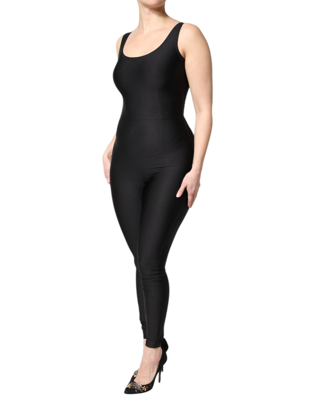 Dolce & Gabbana Black Sleeveless Bodycon Women Jumpsuit Dress - RIMODA
