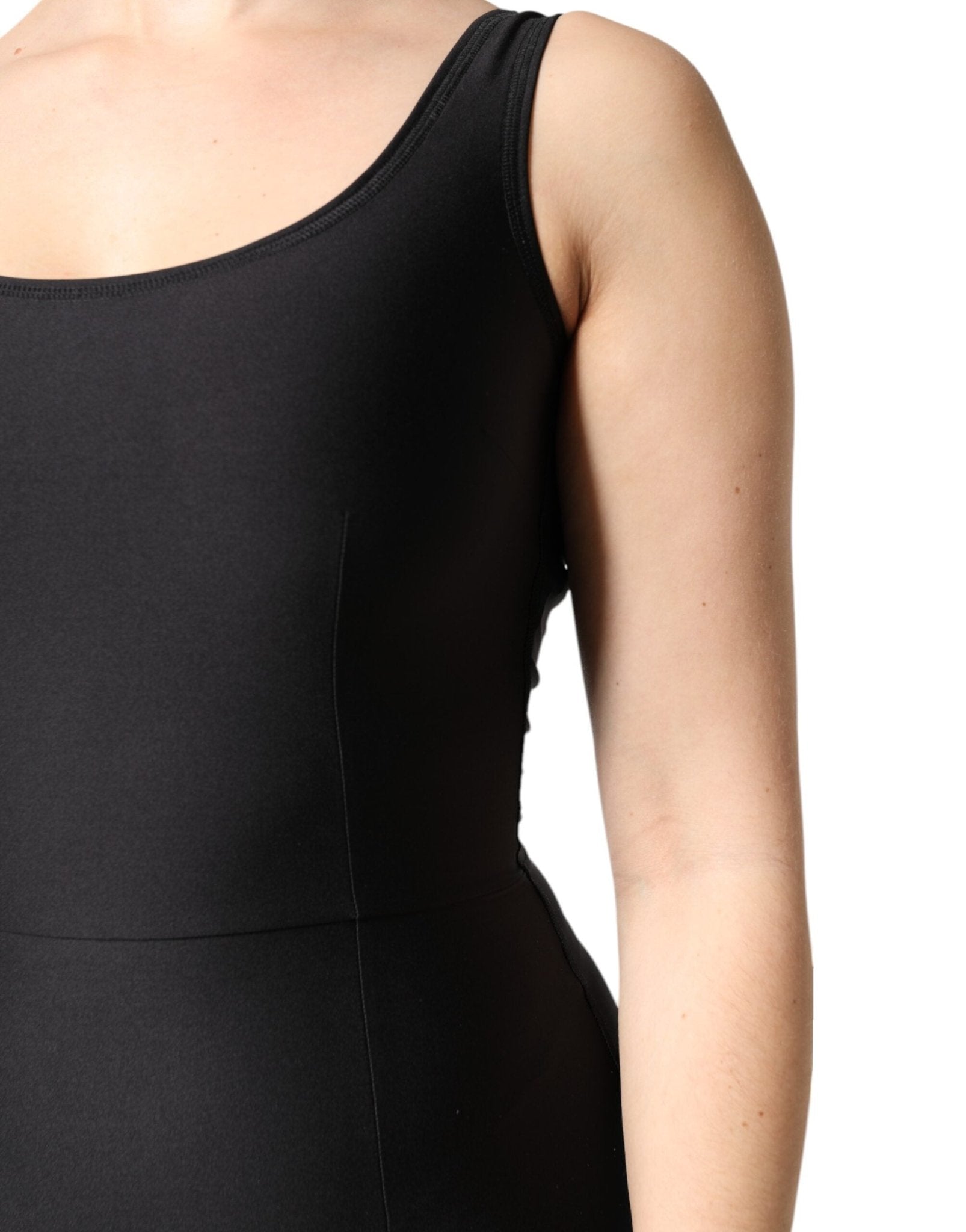 Dolce & Gabbana Black Sleeveless Bodycon Women Jumpsuit Dress - RIMODA