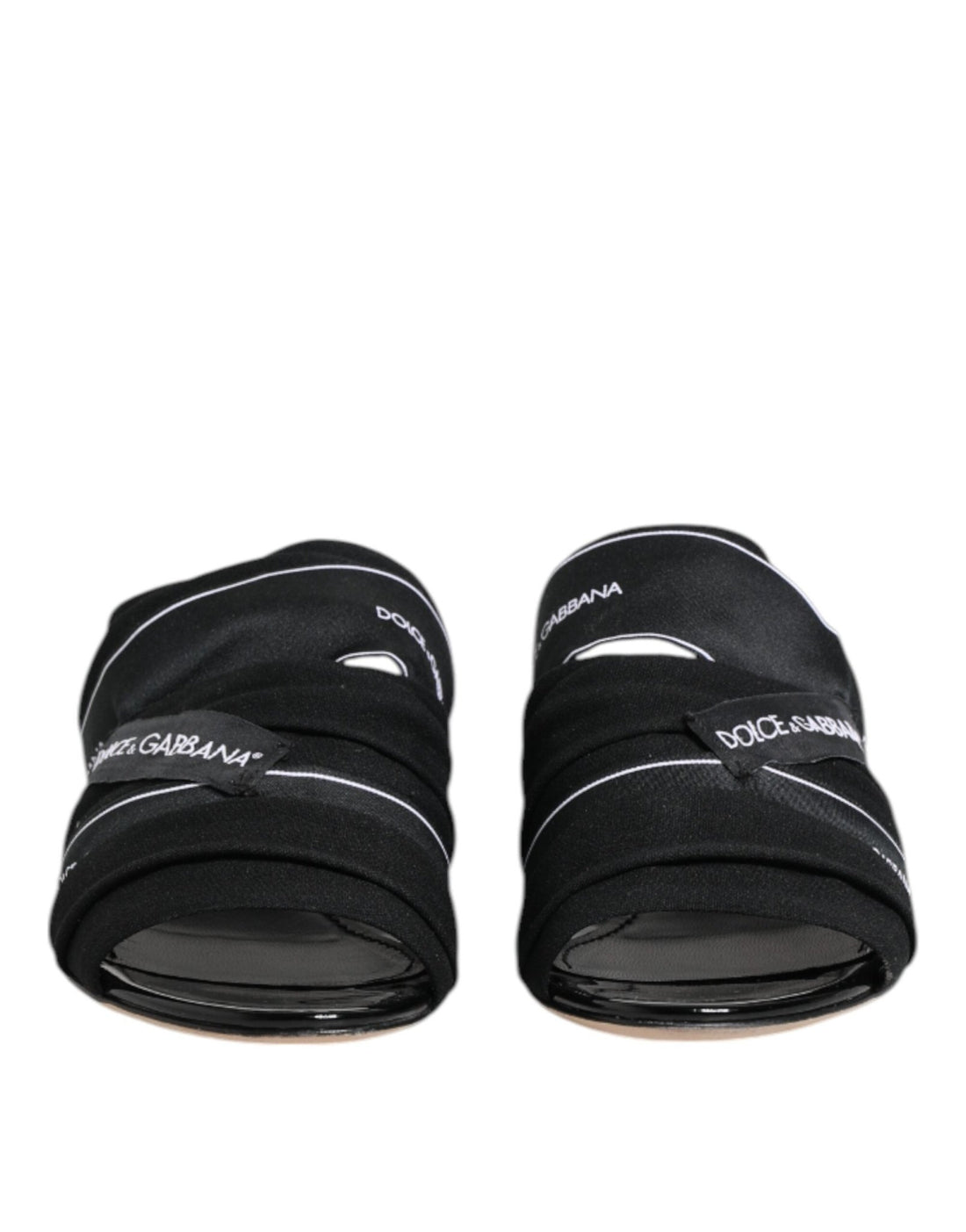 Dolce & Gabbana Black Slides Slip On Sandals Shoes - RIMODA