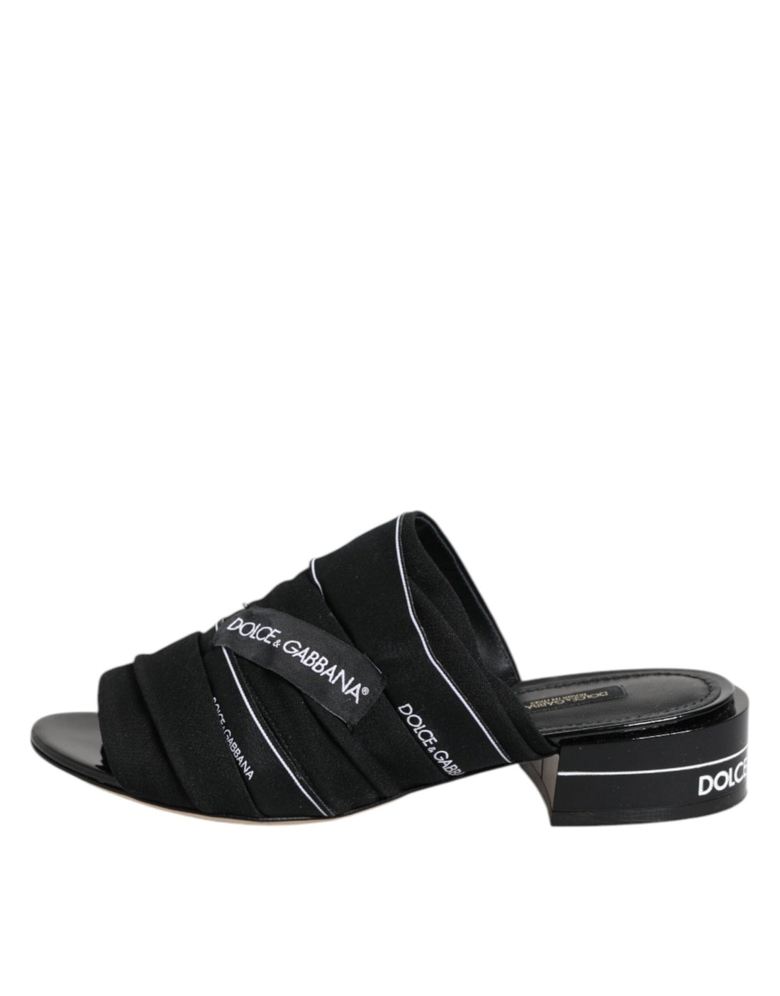 Dolce & Gabbana Black Slides Slip On Sandals Shoes - RIMODA