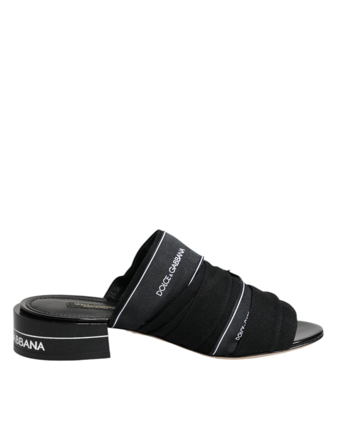 Dolce & Gabbana Black Slides Slip On Sandals Shoes - RIMODA