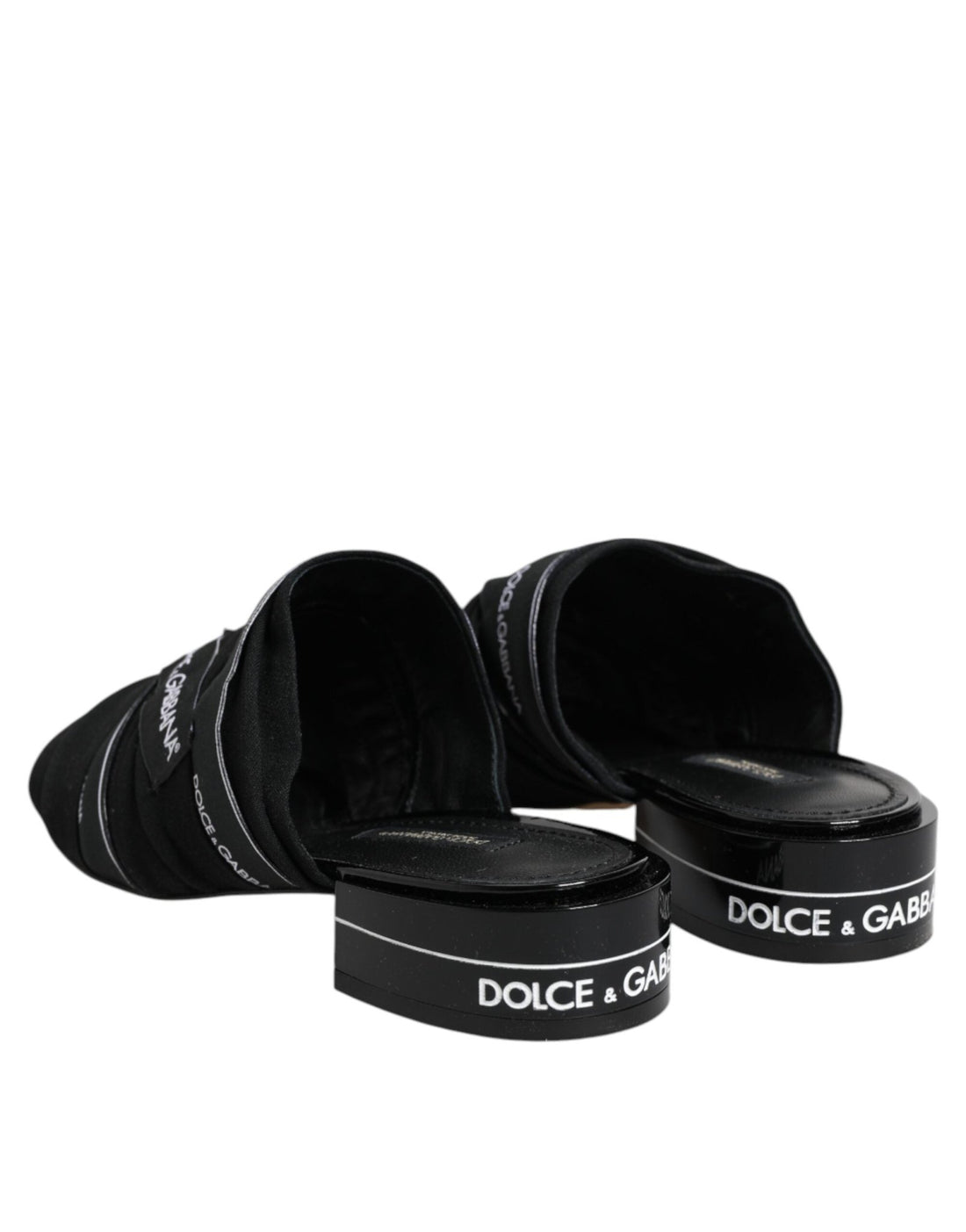 Dolce & Gabbana Black Slides Slip On Sandals Shoes - RIMODA