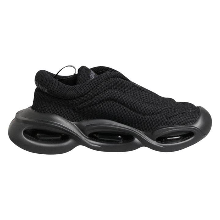 Dolce & Gabbana Black Slip On Low Top Wave Sneakers Shoes - RIMODA