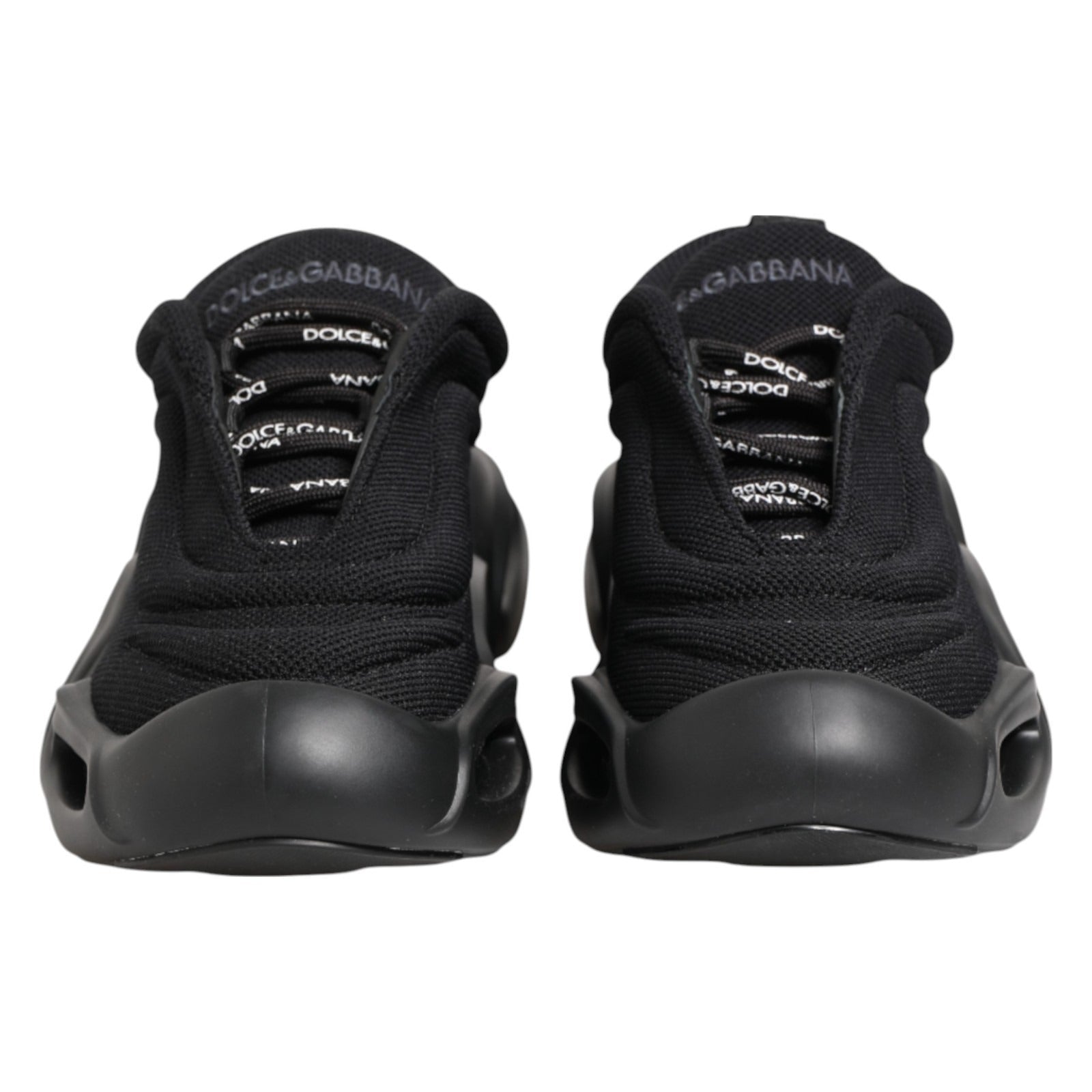 Dolce & Gabbana Black Slip On Low Top Wave Sneakers Shoes - RIMODA