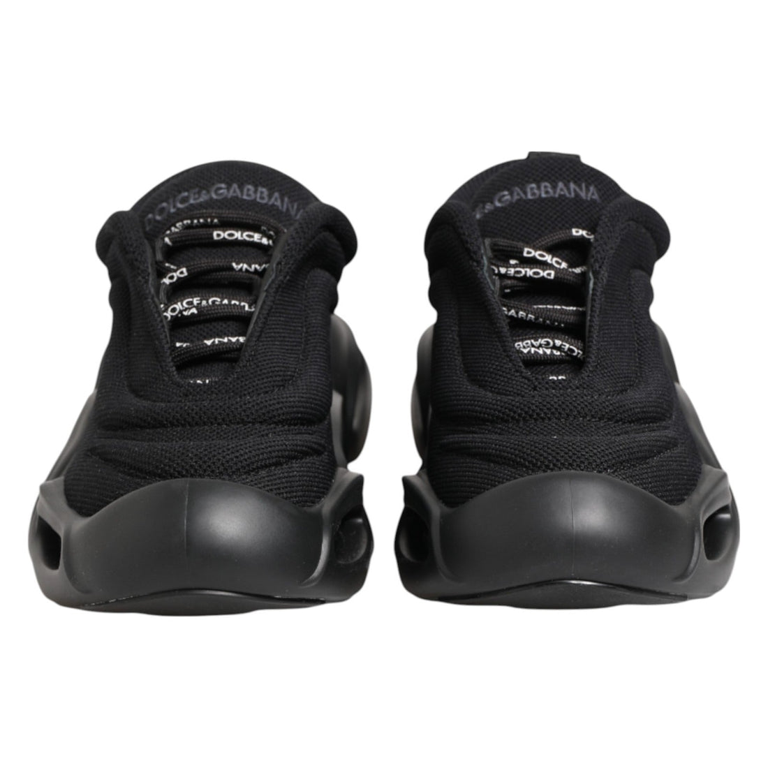 Dolce & Gabbana Black Slip On Low Top Wave Sneakers Shoes - RIMODA