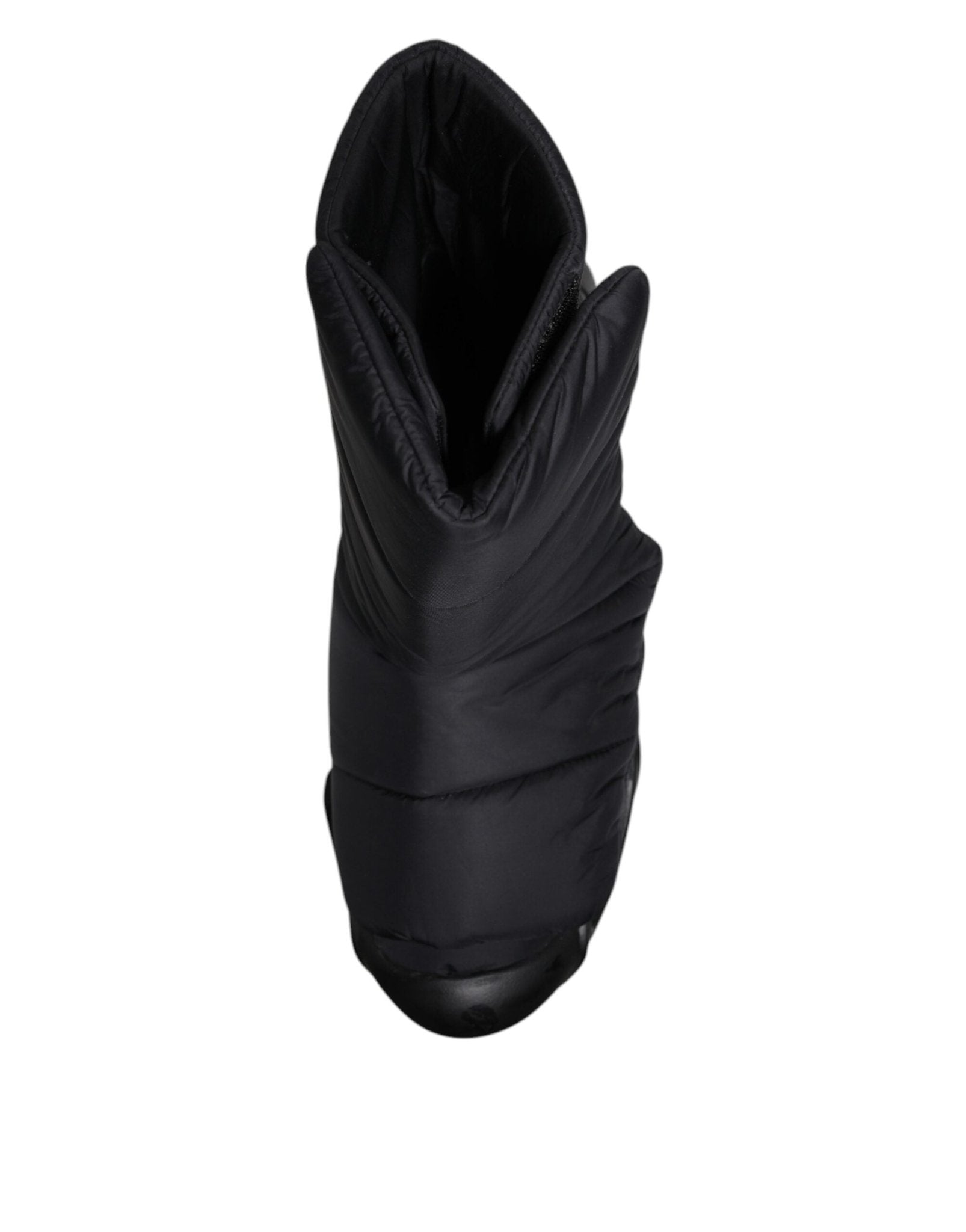 Dolce & Gabbana Black Slip On Wave Quilted Sneakers Shoes - RIMODA