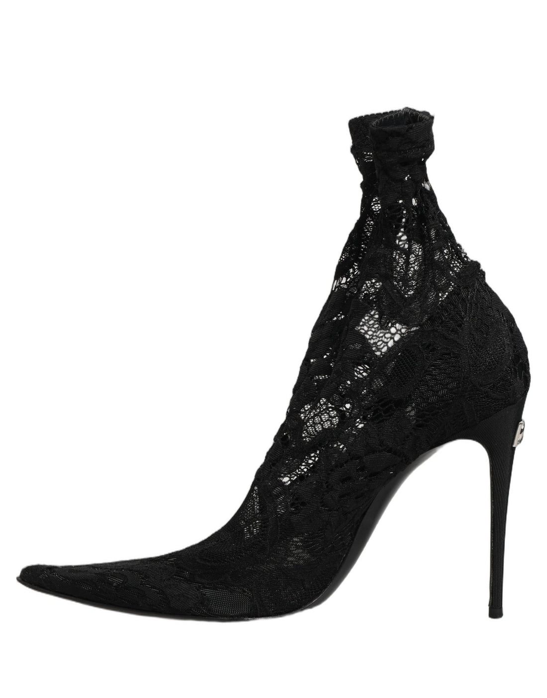 Dolce & Gabbana Black Socks Taormina Lace Pumps Boots Shoes - RIMODA