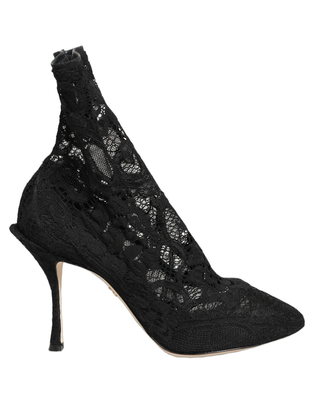 Dolce & Gabbana Black Socks Taormina Lace Pumps Boots Shoes - RIMODA
