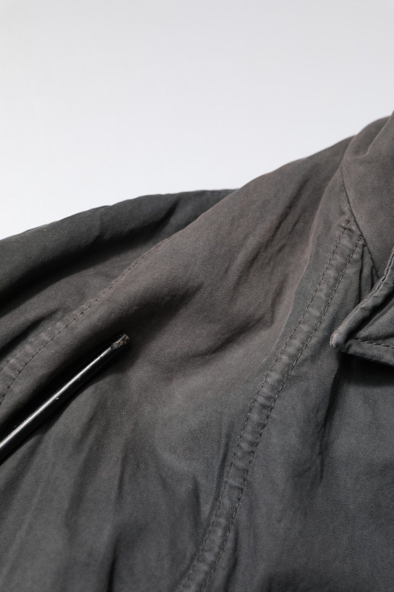 Dolce & Gabbana Black Solid Cotton Collared Coat Jacket - RIMODA