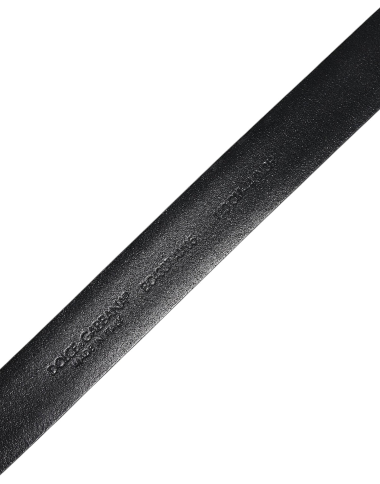 Dolce & Gabbana Black Solid Leather Classic Waist Buckle Belt - RIMODA