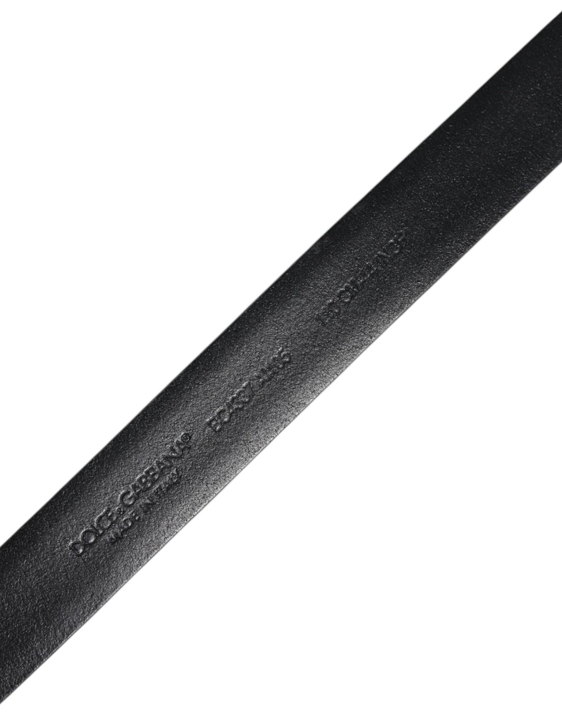 Dolce & Gabbana Black Solid Leather Classic Waist Buckle Belt - RIMODA