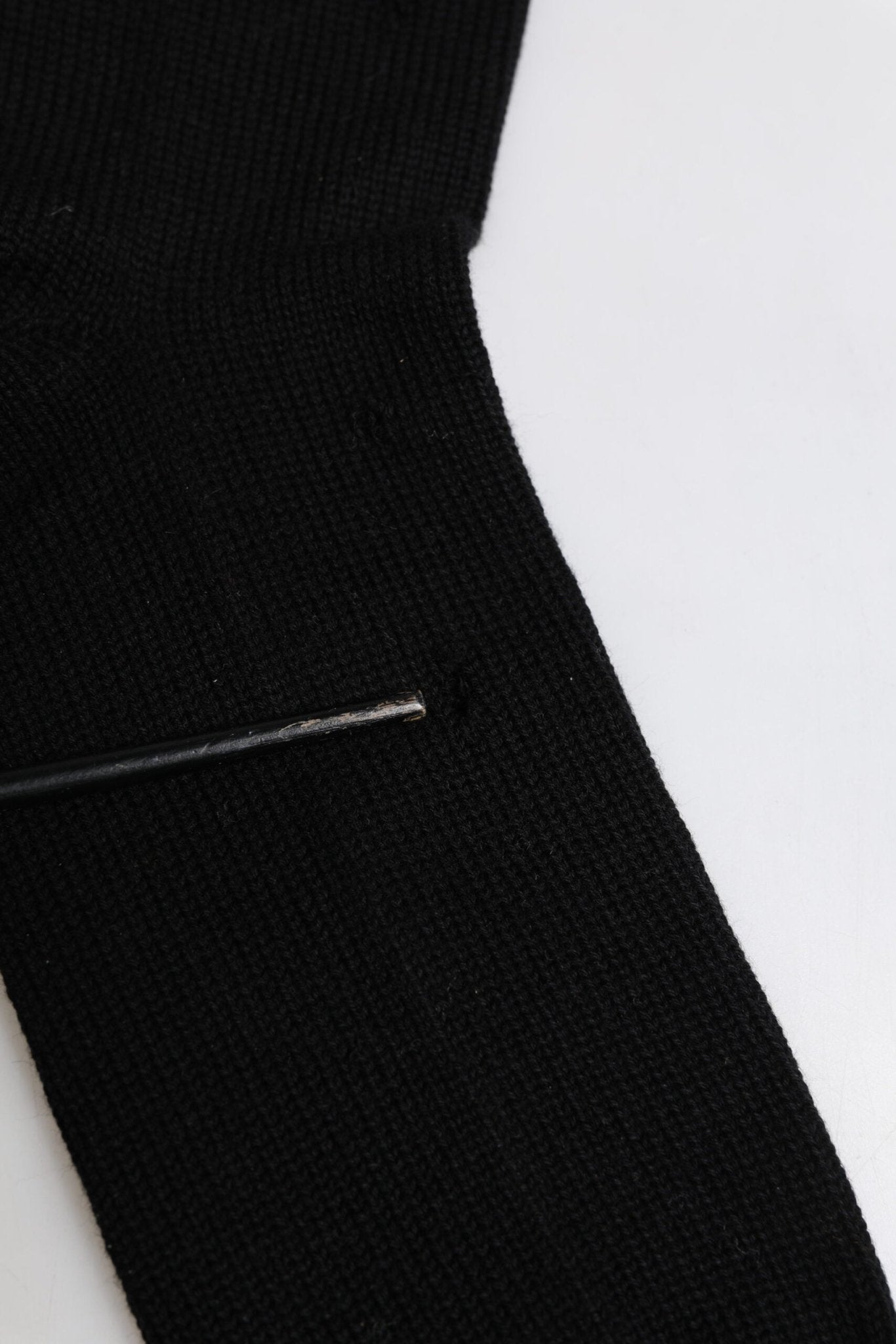 Dolce & Gabbana Black Solid Stretch Mid Calf Men Socks - RIMODA