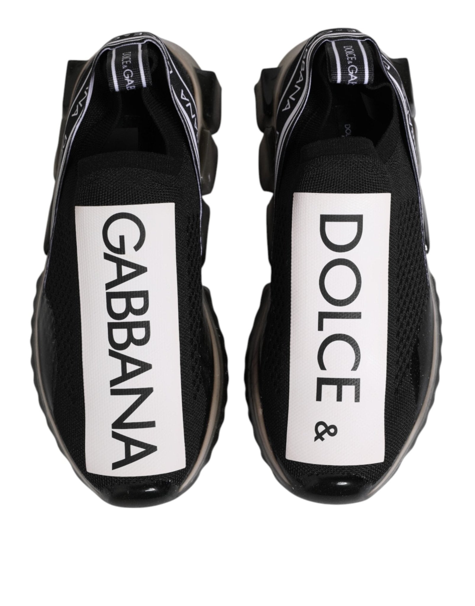Dolce & Gabbana Black Sorrento Slip On Low Top Sneakers Shoes - RIMODA