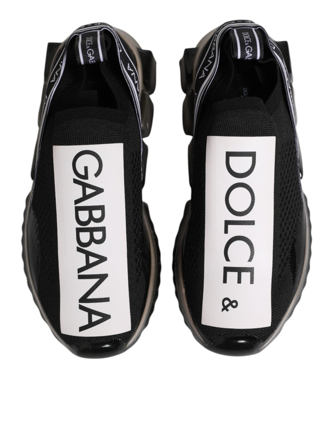 Dolce & Gabbana Black Sorrento Slip On Low Top Sneakers Shoes - RIMODA