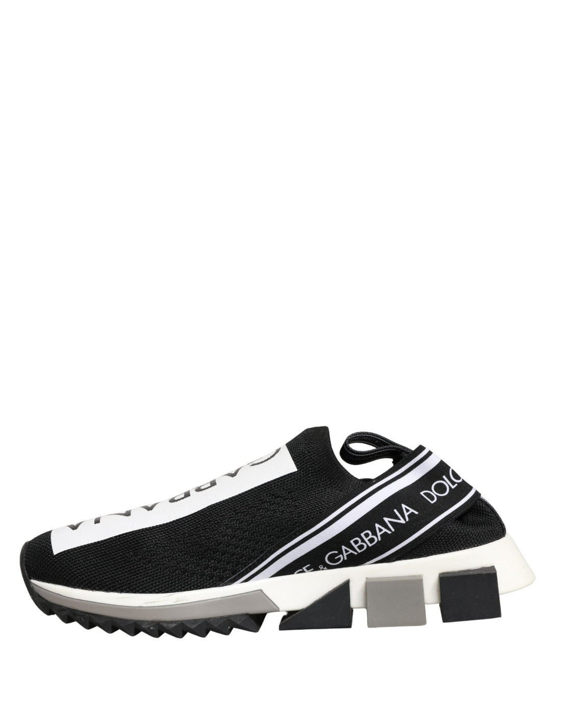 Dolce & Gabbana Black Sorrento Slip On Low Top Sneakers Shoes - RIMODA