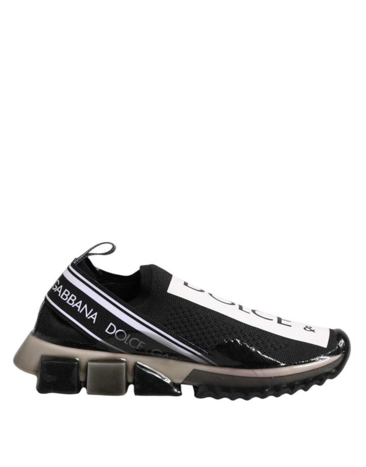 Dolce & Gabbana Black Sorrento Slip On Low Top Sneakers Shoes - RIMODA