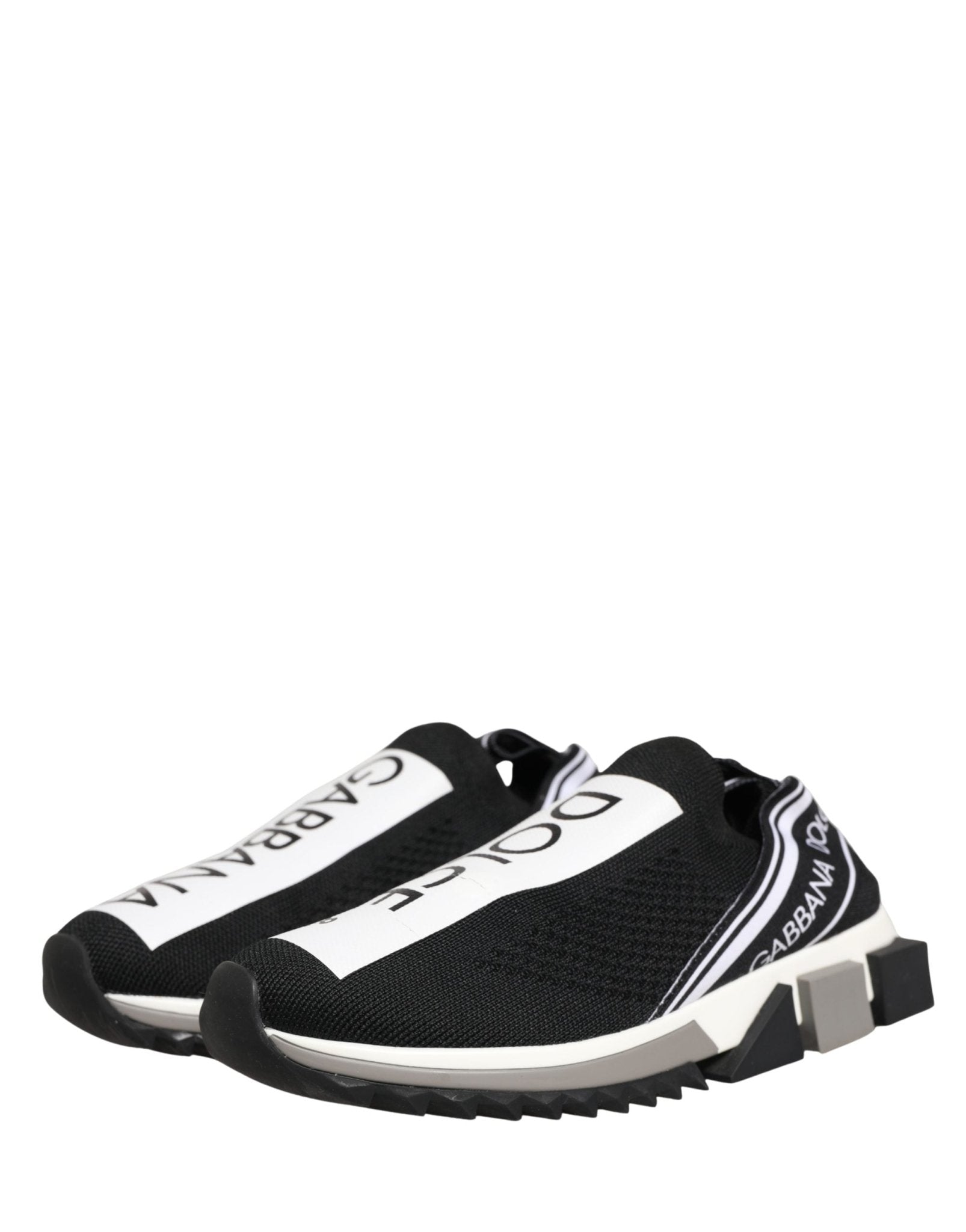 Dolce & Gabbana Black Sorrento Slip On Low Top Sneakers Shoes - RIMODA