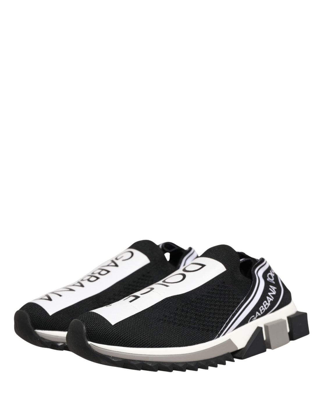 Dolce & Gabbana Black Sorrento Slip On Low Top Sneakers Shoes - RIMODA