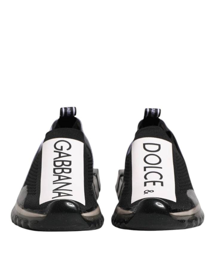 Dolce & Gabbana Black Sorrento Slip On Low Top Sneakers Shoes - RIMODA
