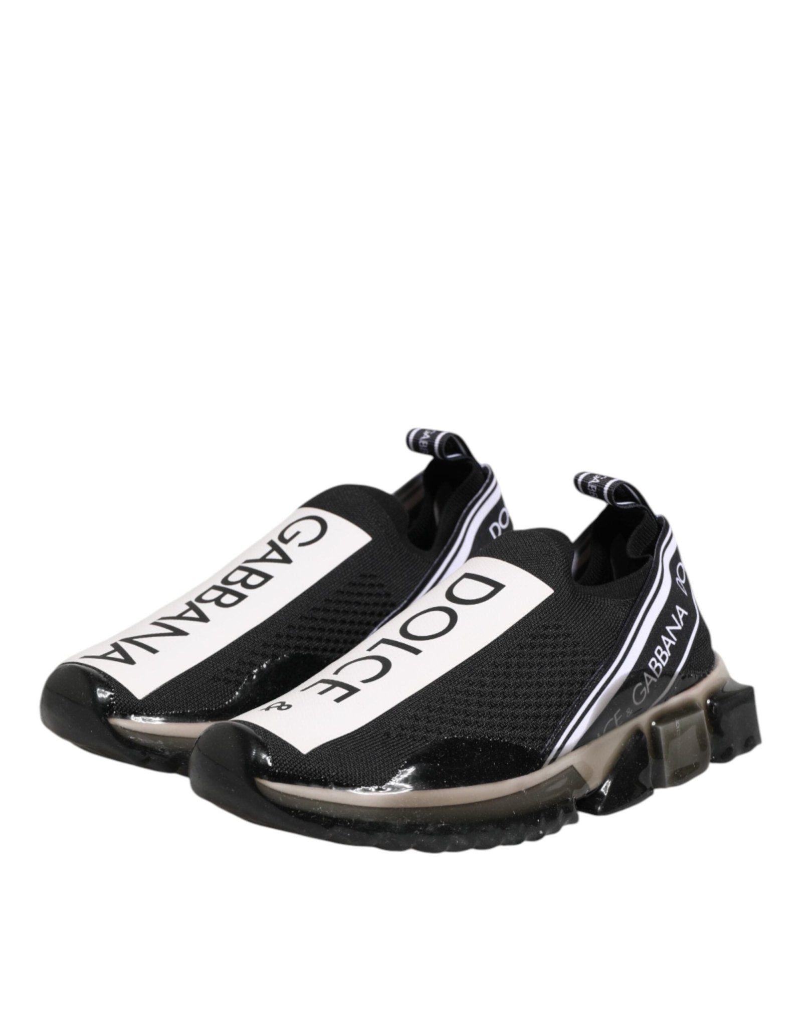 Dolce & Gabbana Black Sorrento Slip On Low Top Sneakers Shoes - RIMODA