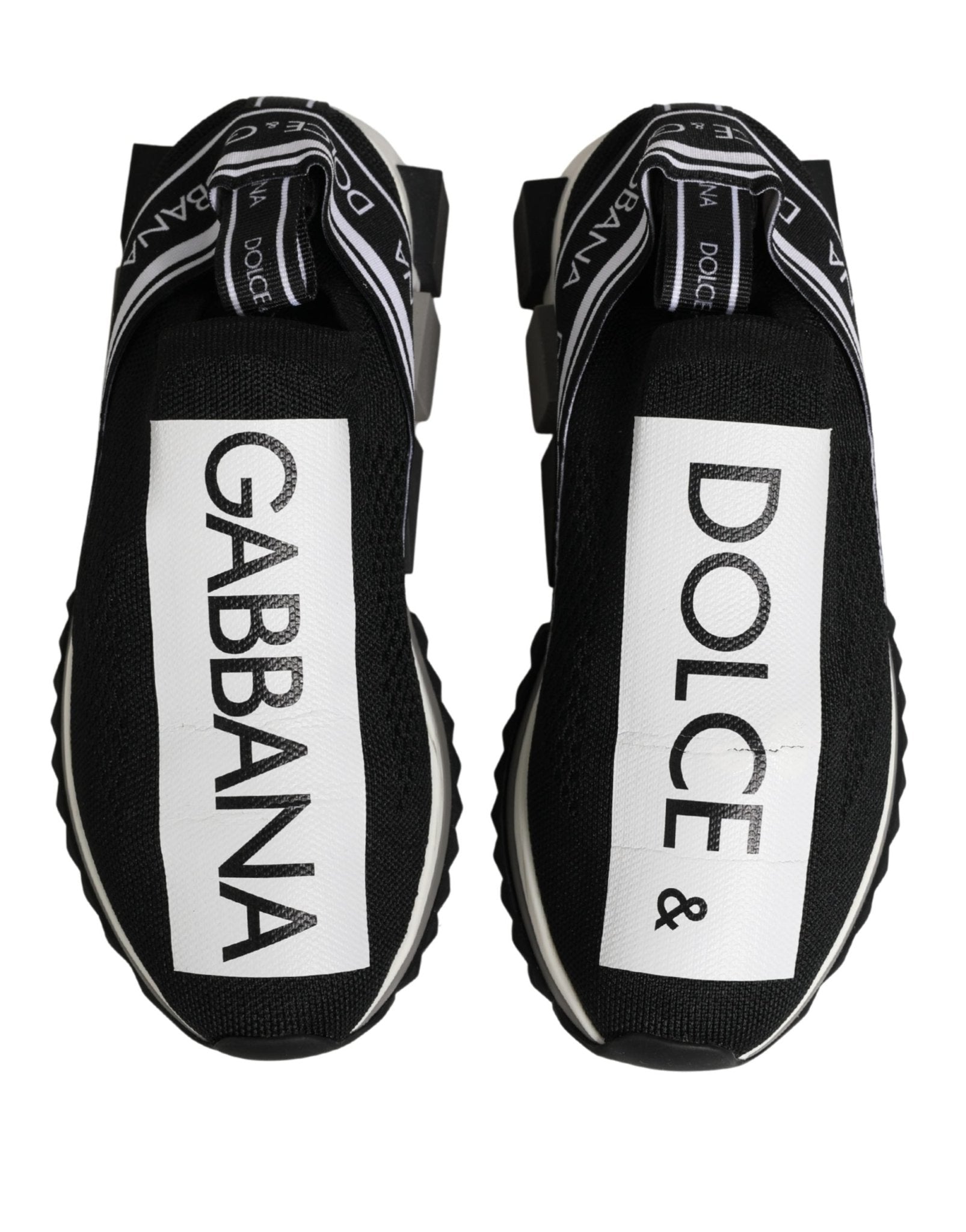 Dolce & Gabbana Black Sorrento Slip On Low Top Sneakers Shoes - RIMODA