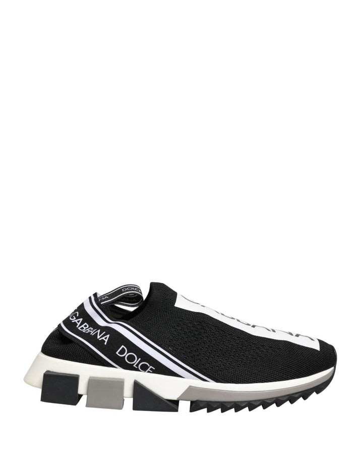 Dolce & Gabbana Black Sorrento Slip On Low Top Sneakers Shoes - RIMODA