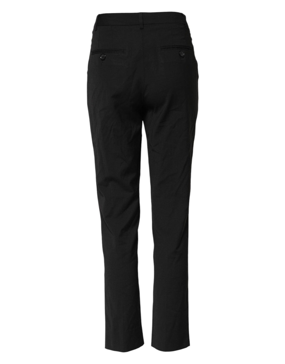 Dolce & Gabbana Black STAFF High Waist Tapered Pants - RIMODA