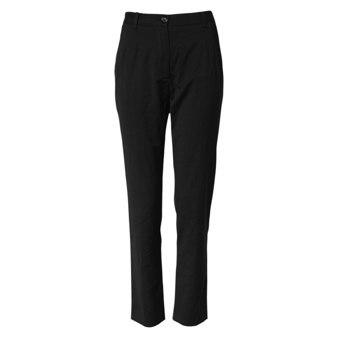 Dolce & Gabbana Black STAFF High Waist Tapered Pants - RIMODA