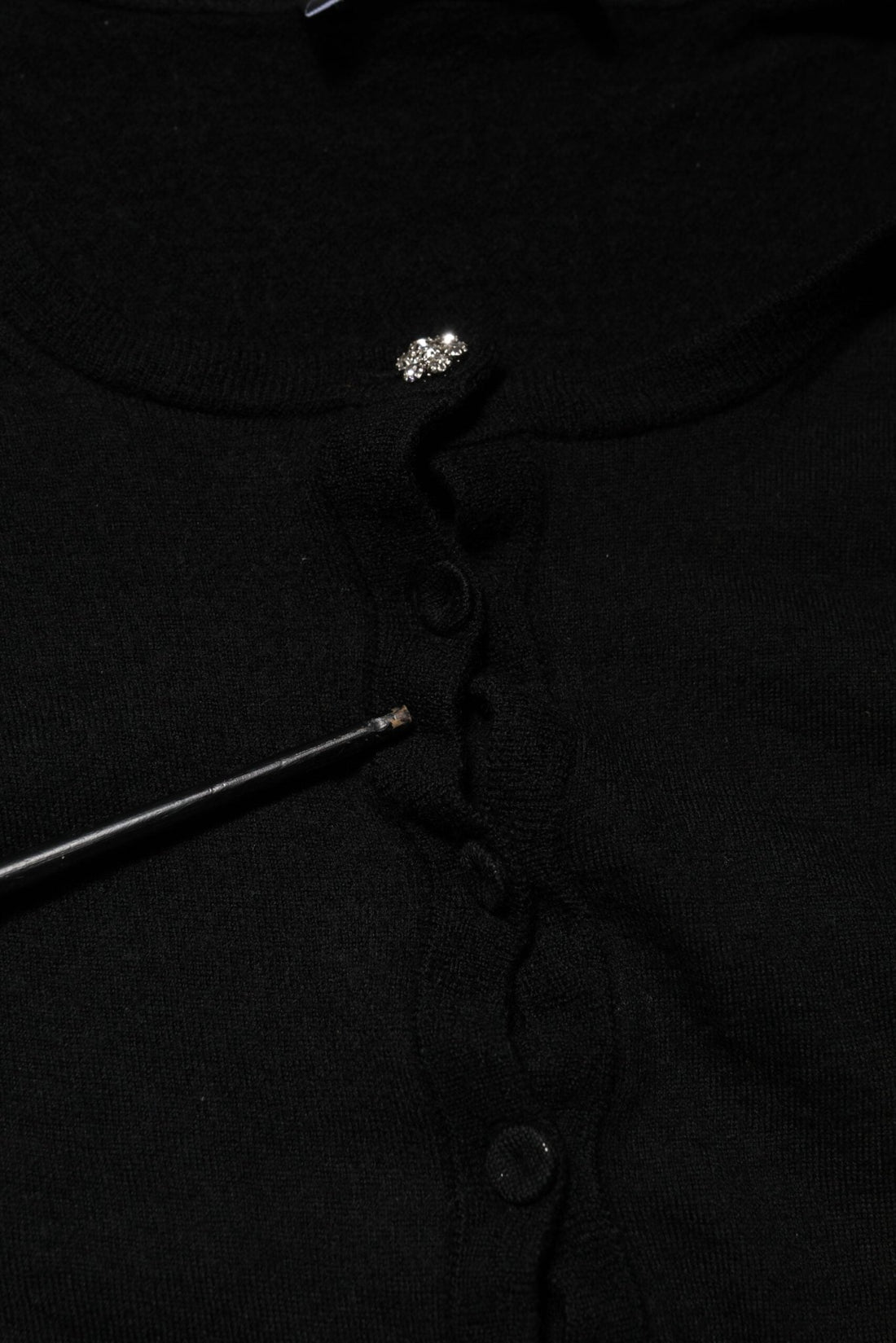 Dolce & Gabbana Black STAFF Round Neck Cardigan Sweater - RIMODA