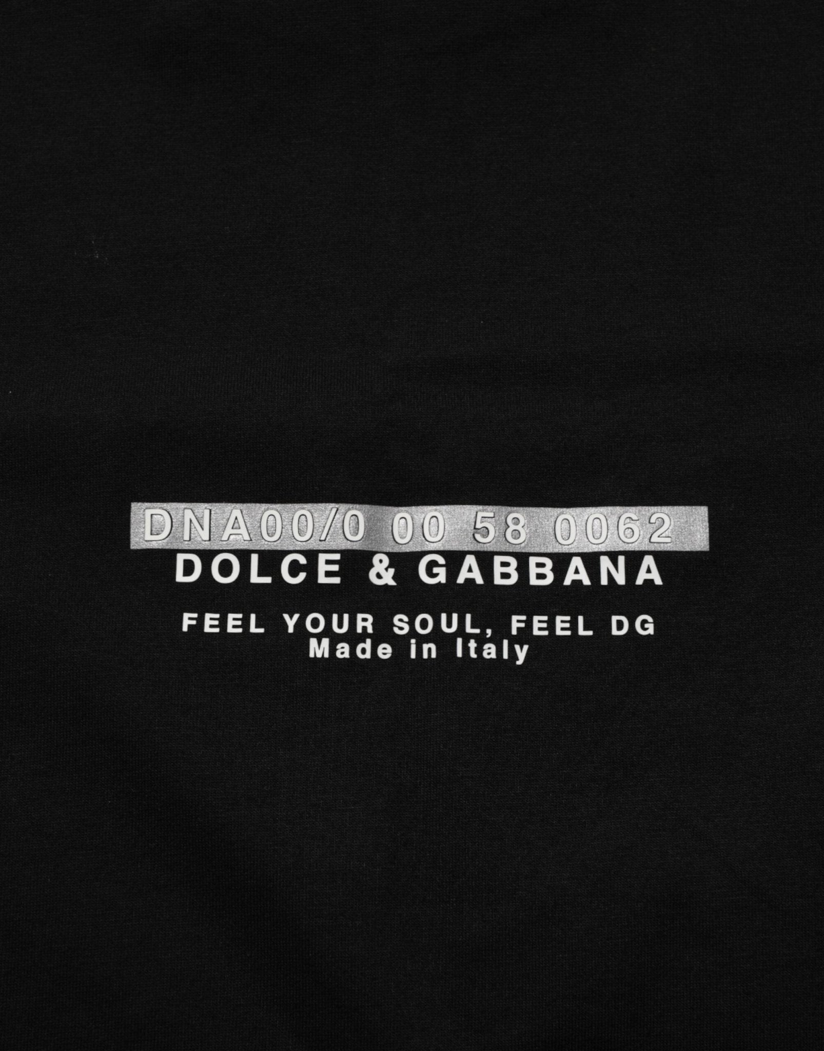 Dolce & Gabbana Black Statement Cotton Men Crew Neck T-shirt - RIMODA