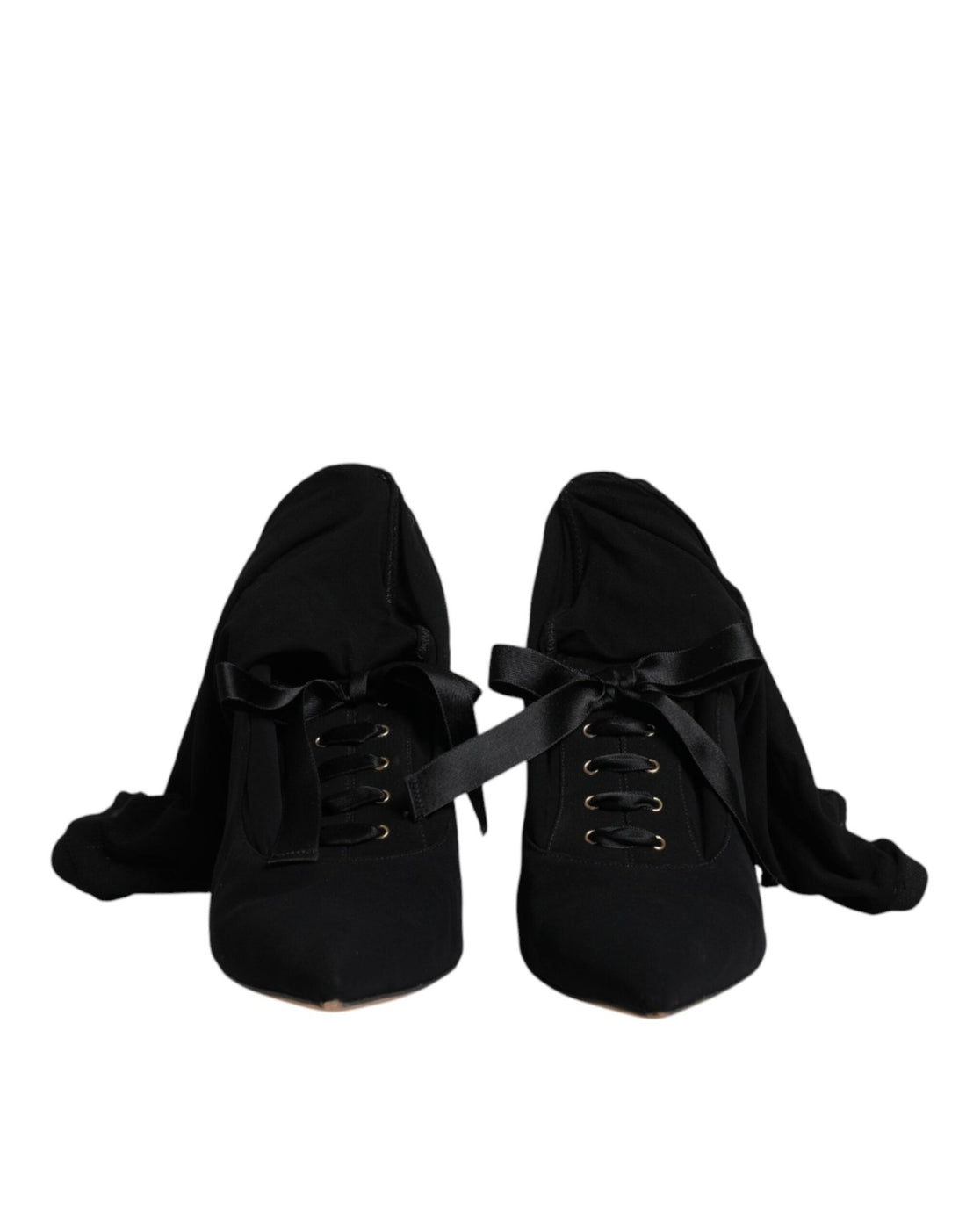 Dolce & Gabbana Black Stiletto Heels Mid Calf Boots Shoes - RIMODA