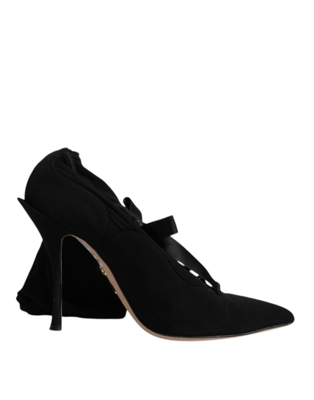 Dolce & Gabbana Black Stiletto Heels Mid Calf Boots Shoes - RIMODA