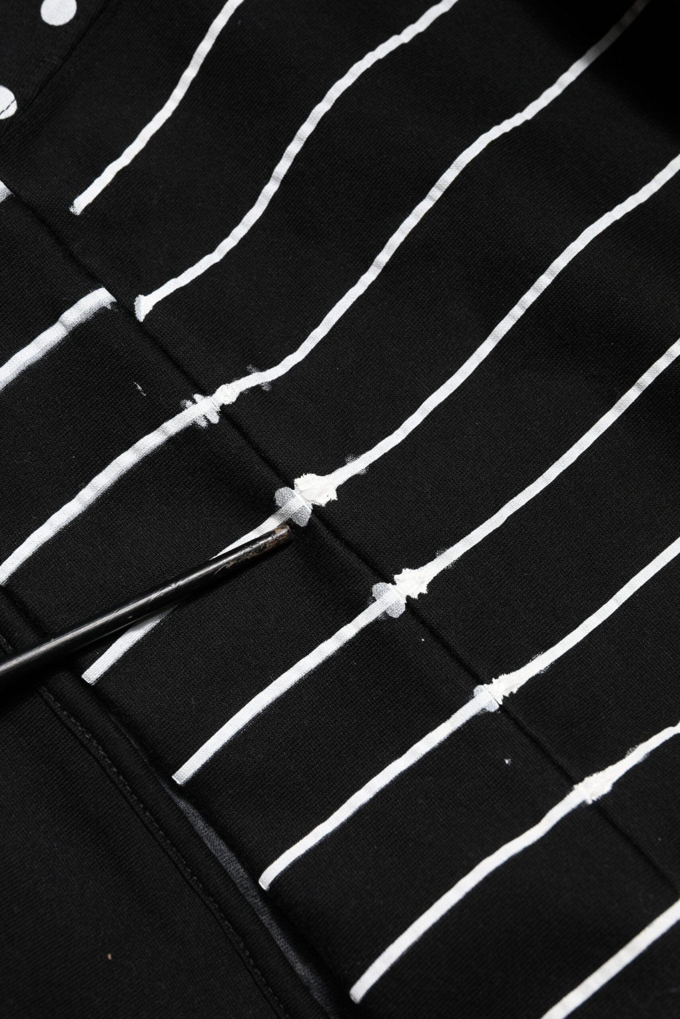 Dolce & Gabbana Black Stripes Hooded Men Sweatshirt Sweater - RIMODA