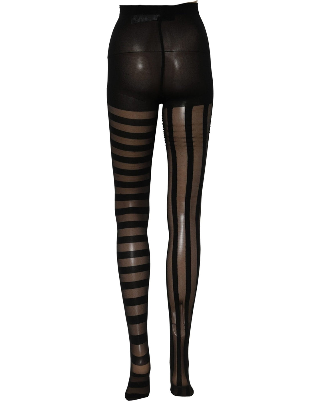 Dolce & Gabbana Black Stripes Tights Stockings Pantyhose Socks - RIMODA