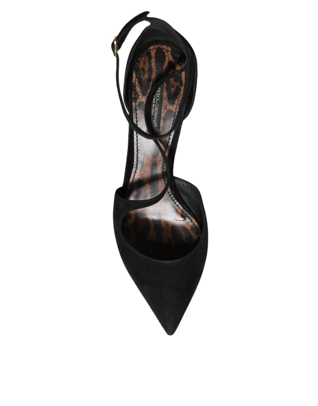 Dolce & Gabbana Black Suede Ankle Strap Heels Pumps Shoes - RIMODA