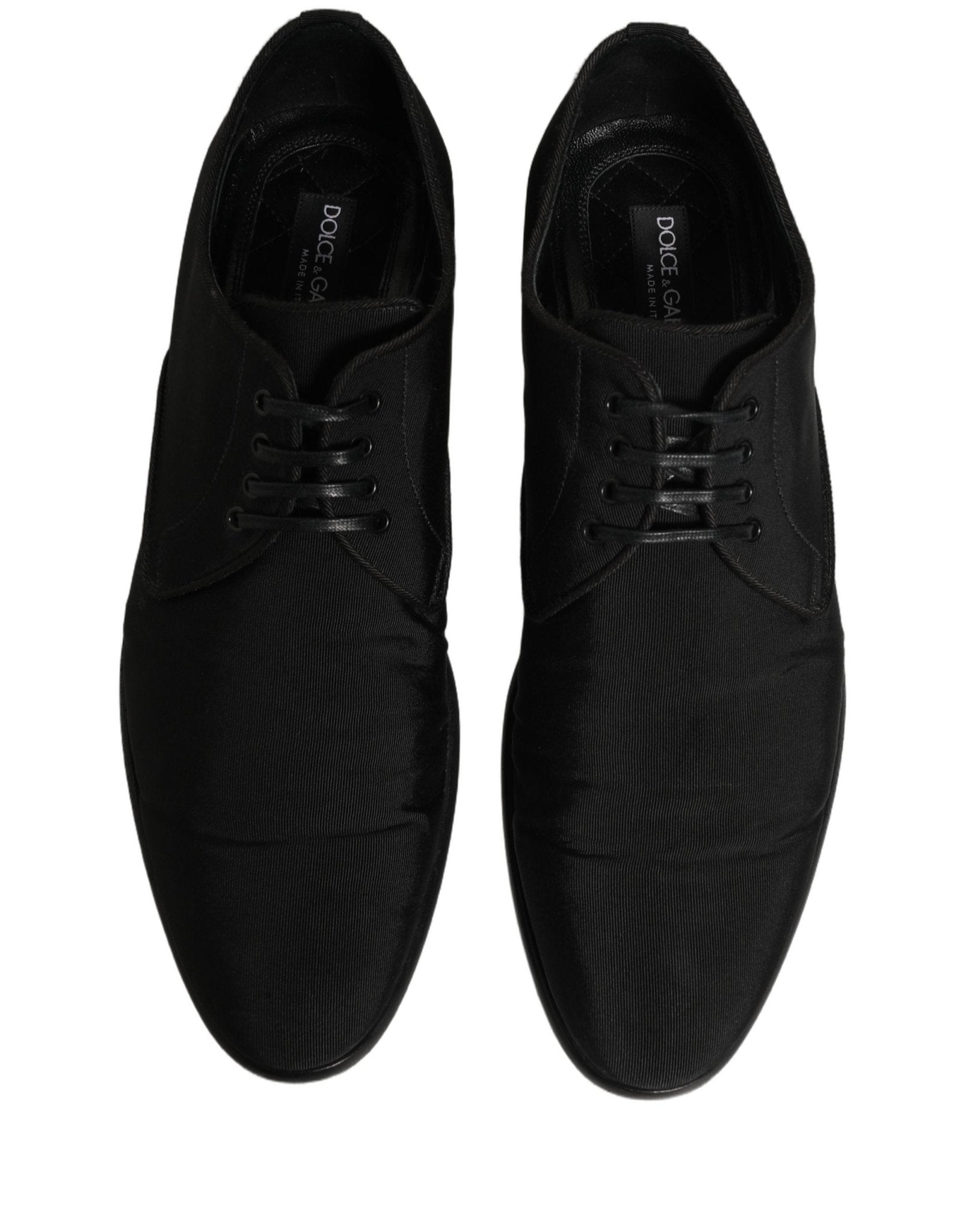 Dolce & Gabbana Black Suede Lace Up Derby Dress Formal Shoes - RIMODA