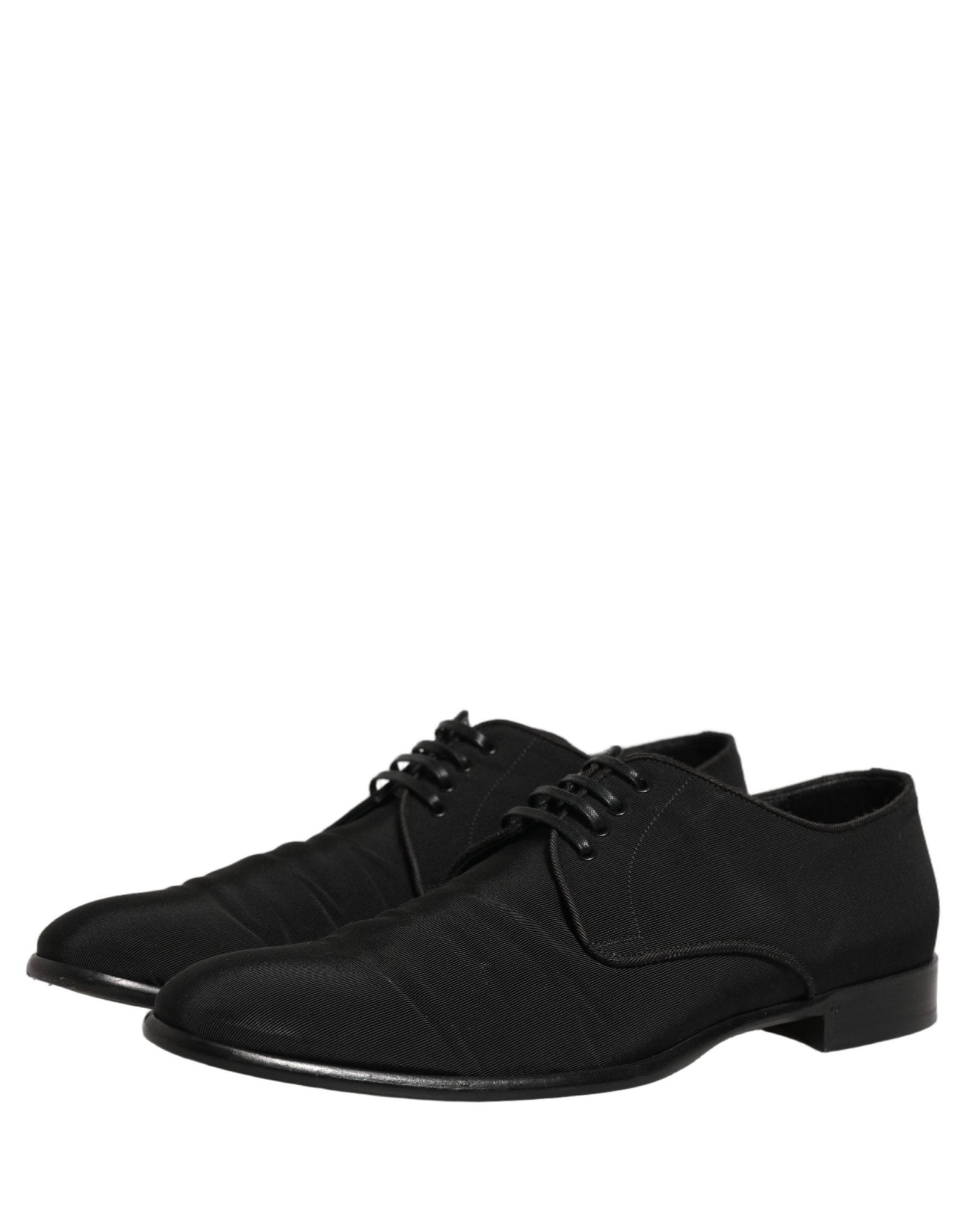 Dolce & Gabbana Black Suede Lace Up Derby Dress Formal Shoes - RIMODA