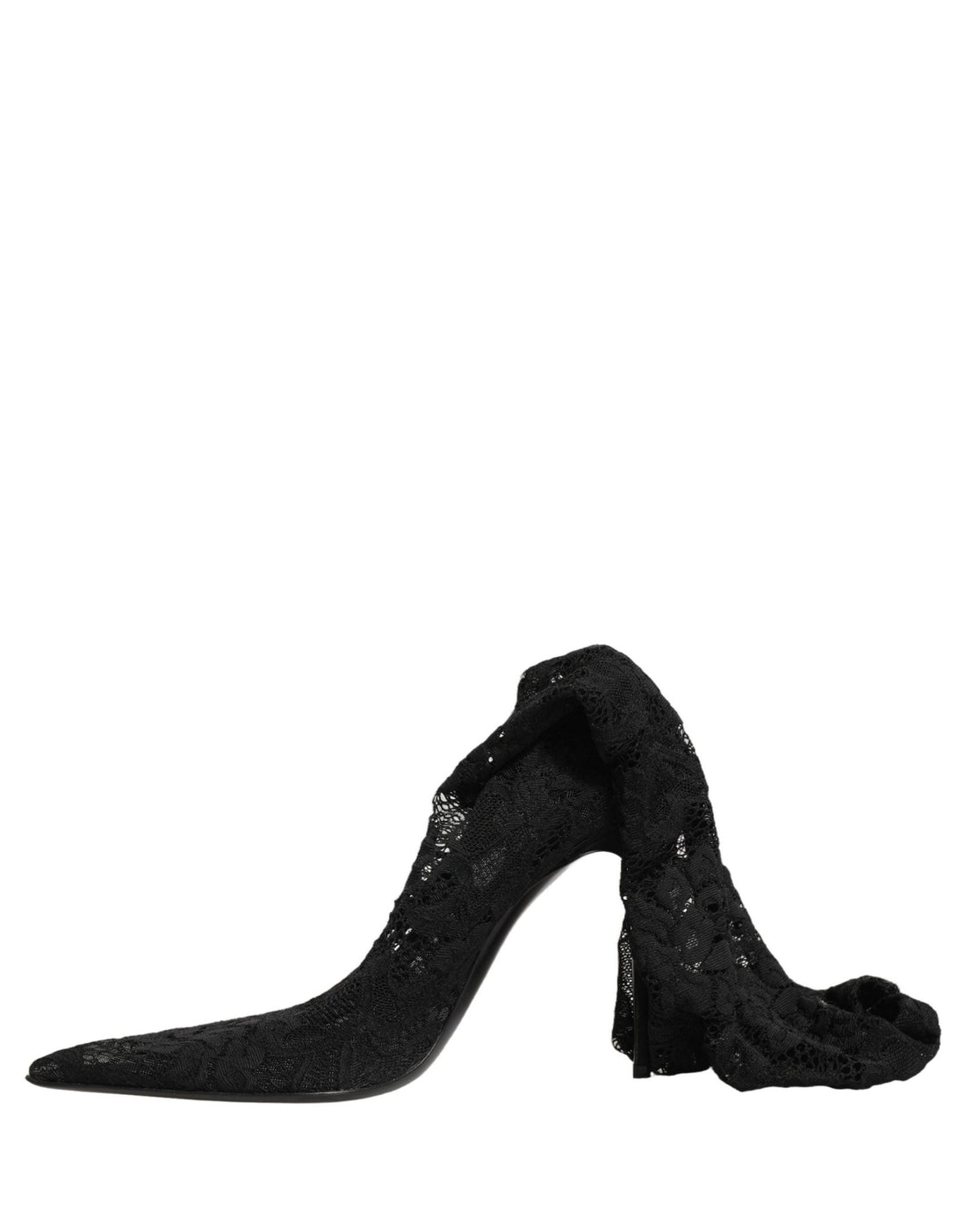 Dolce & Gabbana Black Taormina Lace Socks Boots Pumps Shoes - RIMODA