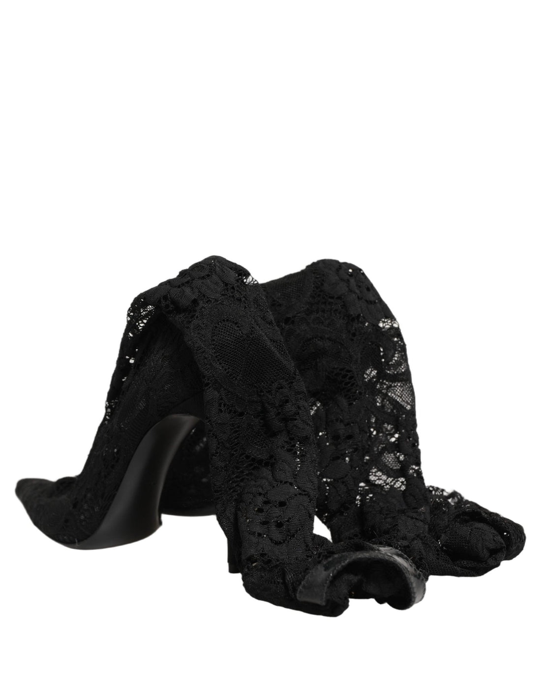 Dolce & Gabbana Black Taormina Lace Socks Boots Pumps Shoes - RIMODA