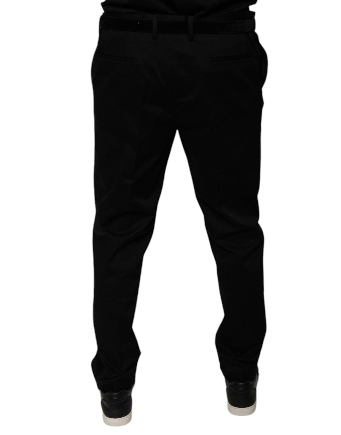 Dolce & Gabbana Black Tapered Formal Dress Pants - RIMODA
