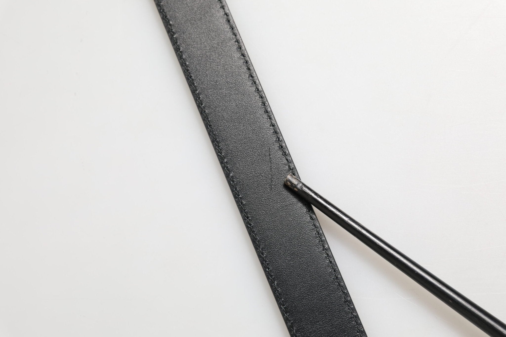 Dolce & Gabbana Black Textured Leather Silver Metal Buckle Men Belt - RIMODA