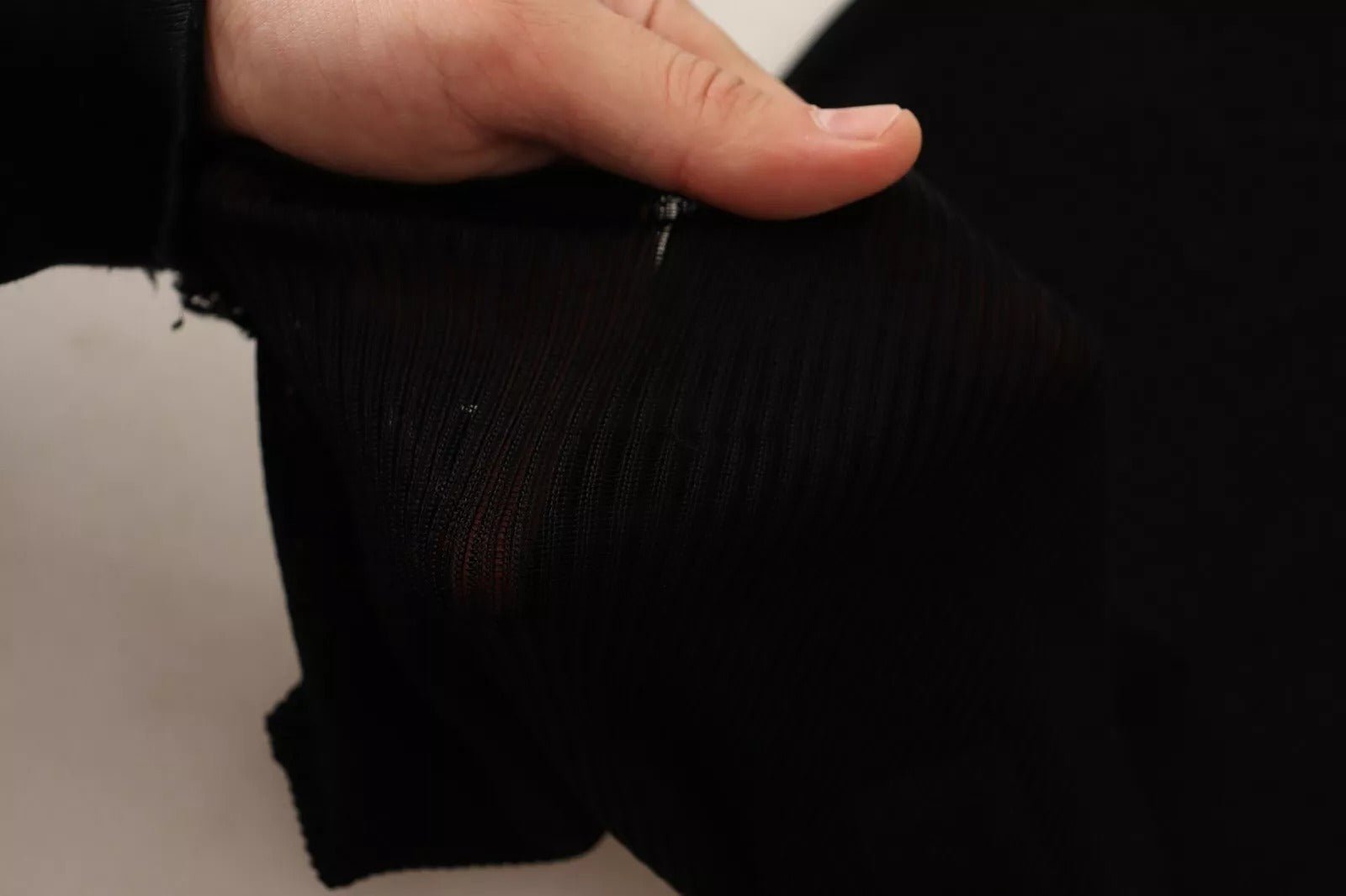 Dolce & Gabbana Black Turtleneck Form Fitting Pullover Sweater - RIMODA