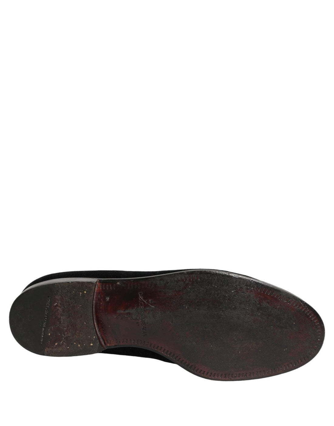 Dolce & Gabbana Black Velvet Cotton Loafers Formal Dress Shoes - RIMODA