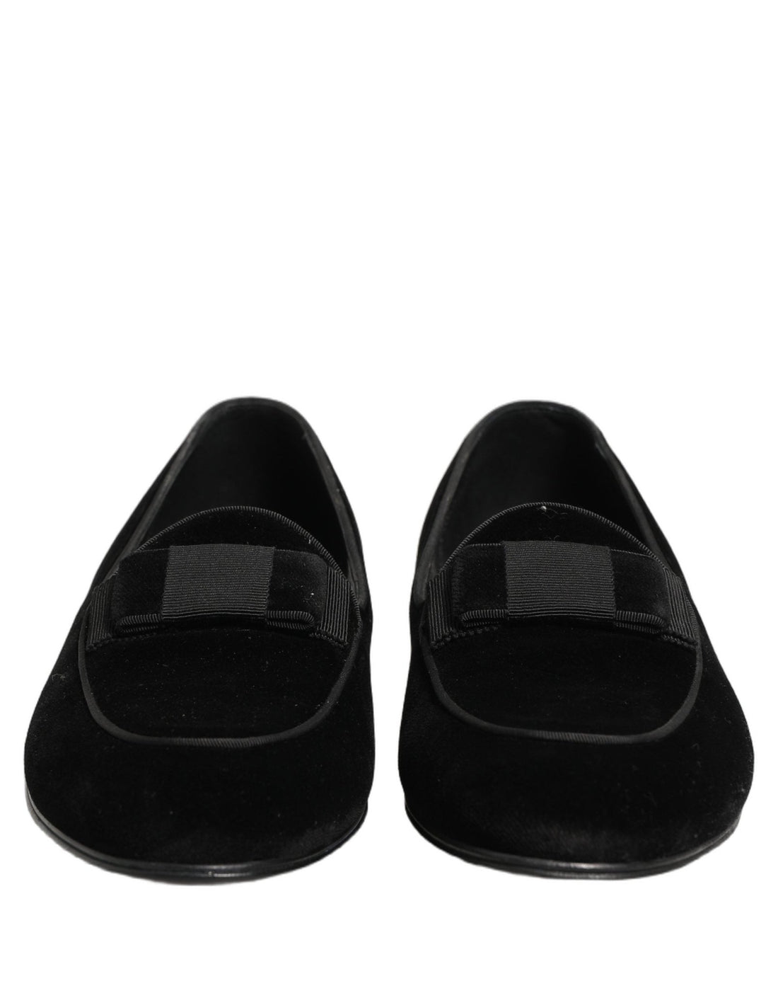Dolce & Gabbana Black Velvet Loafers Formal Men Dress Shoes - RIMODA